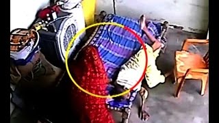 CCTV captures how a woman beats her mother in law mercilessly [upl. by Ferri]