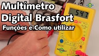 Multímetro Digital Brasfort 8522  Conheça as funções e como usar [upl. by Airetak225]