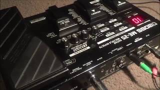 Boss ME25 multi effects pedal Review and demo [upl. by Naejarual]