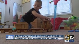 3yearold calls 911 and saves his moms life [upl. by Annim]