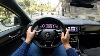 Skoda KODIAQ Sportline 2022  POV test drive amp FULL REVIEW 15 TSI 150 HP DSG [upl. by Sheeree315]