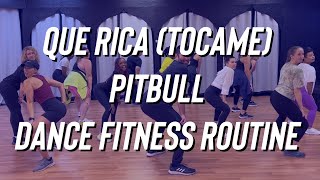 Que Rica Tocame explicit  Pitbull et al  Dance Fitness  Turn Up  Zumba  Easy TikTok [upl. by Merideth]