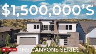 INSIDE A 5 BDRM INFINITY MODEL HOME IN THE CANYONS AT CASTLE PINES  NEAR DENVER CO  NEW HOME TOUR [upl. by Acinorav]