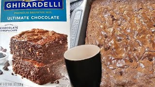 Ghirardelli Brownies amp Hot Coffee  Ghirardelli Ultimate Chocolate Brownies [upl. by Treva677]