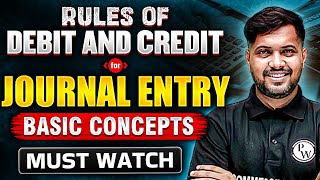 Accountancy Golden Rules of Debit and Credit for Journal Entry 🔥 [upl. by Morocco]