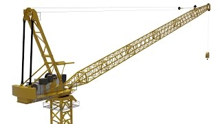 BIMserviceLuffing Jib Crane Liebherr 357 HCL 1832 eng [upl. by Lenehc151]