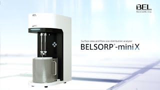 BELSORPmini X  specific surface area pore size distribution analyzer  Microtrac MRB [upl. by Nnylekoorb154]