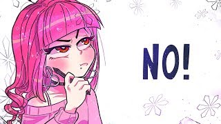 Nightcore  NO  Lyrics [upl. by Inihor774]