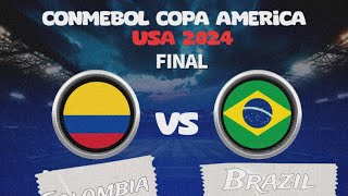 Colombia vs Brazil Copa America quarterfinals [upl. by Colan]