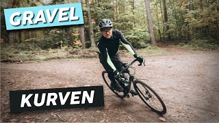 Kurven fahren lernen  Gravel Fahrtechnik  Tips zur Kurventechnik auf Schotter  CycloCross [upl. by Ayihsa167]