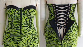 HOW TO SEW A INBUILT CORSET [upl. by Fogel]