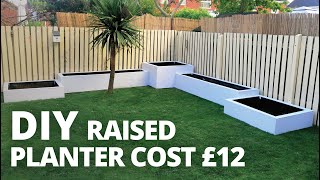 HOW TO MAKE RAISED PLANTER BOXES CHEAP AND EASY DIY GARDEN DESIGN [upl. by Greenburg793]