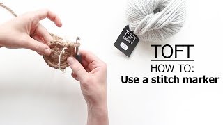 How To Use A Stitch Marker  TOFT Crochet Lesson [upl. by Irena194]