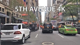 Driving Downtown  5th Avenue 4K  New York City USA [upl. by Bedwell329]