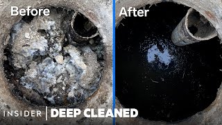 How Clogged Septic Tanks Are Deep Cleaned  Deep Cleaned [upl. by Dnilazor19]