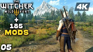 THE WITCHER 3 Ultimate Modpack 185 Mods Gameplay Walkthrough Part 5 FULL GAME 4K 60FPS PC ULTRA [upl. by Ileane827]