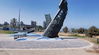 Walking around ashdod city Israel near marina [upl. by Lorelle]