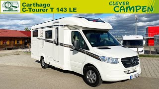 Carthago CTourer T 143 LE 2021 Was kann das Sprintermobil  TestReview  Clever Campen [upl. by Aihsena279]