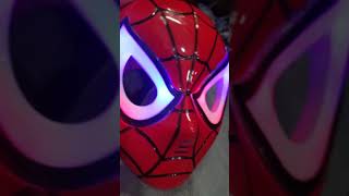 Topeng spiderman lampu led superhero avengers [upl. by Eckart]