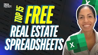 Top 15 FREE Real Estate Excel Spreadsheets [upl. by Derfliw]