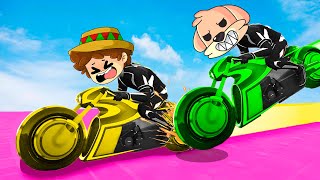 ¡MOTOCICLETA LASER Vs SILVIOGAMER 🏍️😱 GTA 5 con SILVIO PANCRACIO y PERMON [upl. by Cresida]