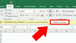 Habilitar todas las macros en Excel ADVERTENCIA DE SEGURIDAD [upl. by Gnilsia]