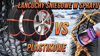 Łańcuchy śniegowe w sprayu VS plastikowe TEST Hit Czy Kit [upl. by Miksen133]