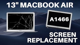 Macbook Air 13quot 20122017 A1466  Screen LCD Assembly Replacement [upl. by Ymer478]