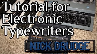 Basic Introduction to Electronic Typewriters [upl. by Bravin]