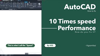 Autocad slow and poor performance mouse lag crashes freezes in Autocad  Ep 02 [upl. by Jerman197]