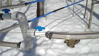 maple dualline wetdry mainline with PVC manifold at moderate flow [upl. by Accebar]