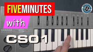 FIVE MINUTES WITH The Yamaha CS01 Battery Powered Monosynth [upl. by Nemzzaj]