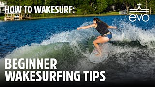 How to Wakesurf  Beginner Wakesurfing Tips [upl. by Ayhay]