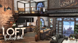 THE INDUSTRIAL LOFT NO CC  The Sims 4 Industrial Loft Kit Speed Build [upl. by Anirtek952]