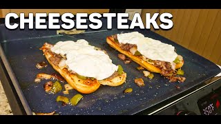 CHEESESTEAKS ON THE BLACKSTONE ESERIES GRIDDLE [upl. by Poore]