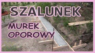 Szalunek pod murek oporowy  How to build concrete forms [upl. by Lisandra]