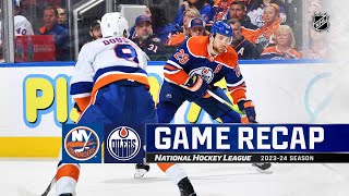 Islanders  Oilers 1113  NHL Highlights 2023 [upl. by Jaeger235]