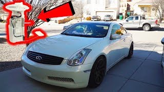 G35 COUPE FUEL LEVEL SENSOR FIX GAS GAUGE [upl. by Atla]