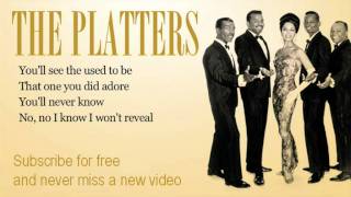 The Platters  Youll Never Know  Lyrics [upl. by Anaehs521]