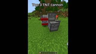 Top 3 Best TNT cannon in Minecraft minecraft [upl. by Jenesia]