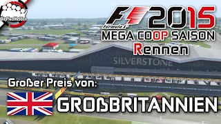 F1 2015 26  Lauf 13  Großbritannien  Rennen  Formel 1 2015 Mega Coop Saison [upl. by Atineg]