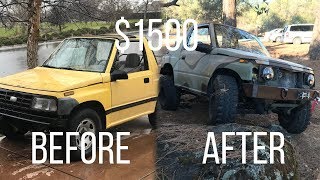 LIFTED Offroad Geo Tracker Transformation [upl. by Htebirol]