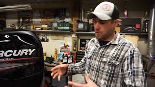 How to change the oil in 50hp Mercury Outboard [upl. by Nemzzaj861]