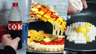 Lego In Real Life 5 Episodes  Chocolate Cake  Stop Motion Cooking ＆ ASMR [upl. by Maitund]