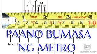 Paano Basahin ang Metro sa Sukat ng Plano How to Read Steel Tape Measure [upl. by Adoree]