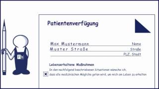 Patientenverfügung  so geht das [upl. by Pentheas753]