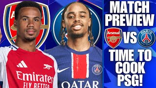 ARSENAL VS PSG UEFA CHAMPIONS LEAGUE MATCH PREVIEW amp PREDICTED LINEUPS [upl. by Bendicty]