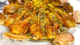 How to Make Persian Dill Rice باقالی پلو با مرغ  Baghali Polo ba Morgh l Flavorsome Kitchen [upl. by Ayatahs]