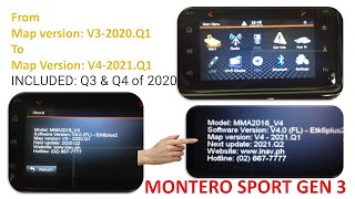 HOW TO UPDATE GPS MAP OF MITSHUBISHI MONTERO SPORT GEN 3  2021Q1  INCLUDED Q3 amp Q4 2020  FREE [upl. by Surbeck104]