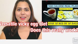 I tried the Egg diet 900 calories diet plan to lose 10 kgs in 10 days DOES THIS REALLY WORK [upl. by Scheider]